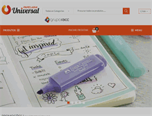 Tablet Screenshot of papelariauniversal.pt